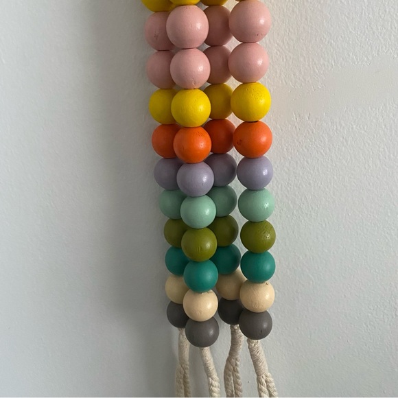 Wooden Bead curtain tie backs - Picture 5 of 7